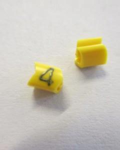 Cable noticeable clip 02-3 yellow/black 4   diameter 1.3-3.0